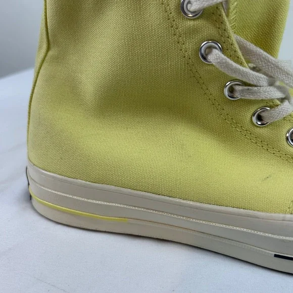 Converse Chuck Taylor All Star 70 Hi Light Yellow Sneakers Shoes Size M 11 W 13 - Picture 14 of 16